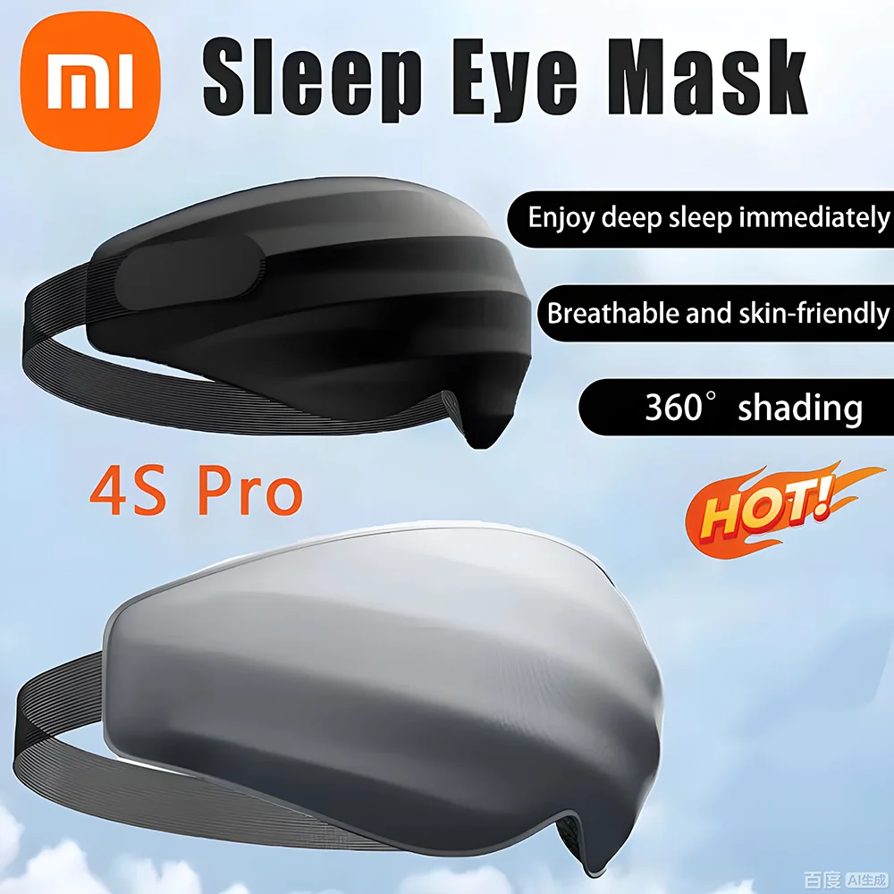 

Xiaomi Eye Mask Sleep 4S Pro 3D Stereoscopic Sleep Aid Adjustable Portable Prevents Light Blackout Eye Mask for Men Women Adult