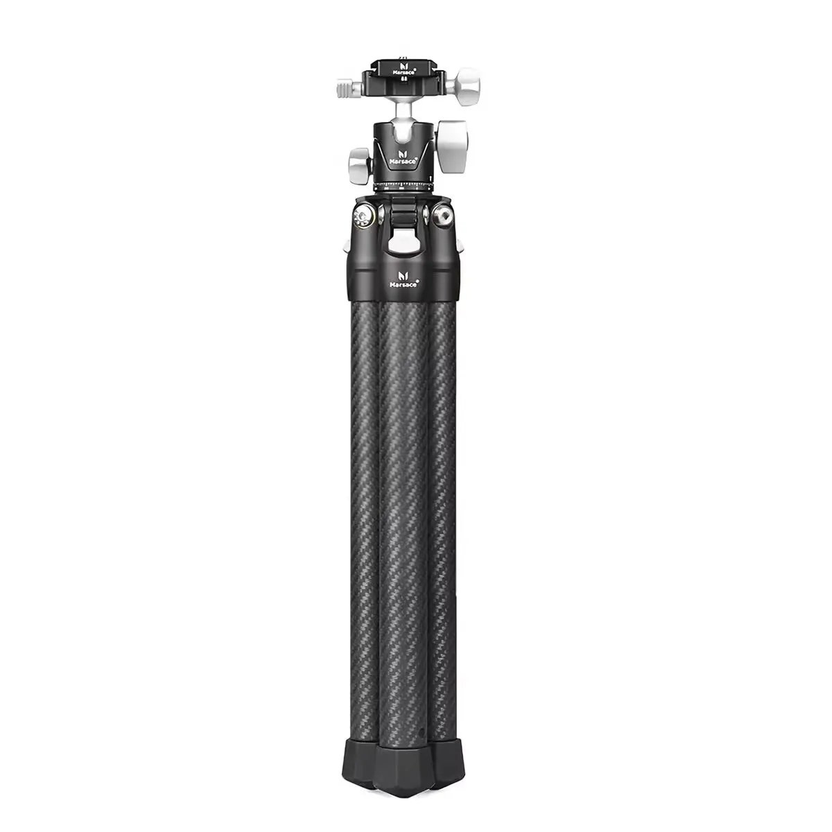 Marsace XT-26S Center Columnless Carbon Fiber Tripod Featherweight Full-Size Professional Portable Tripod Kit