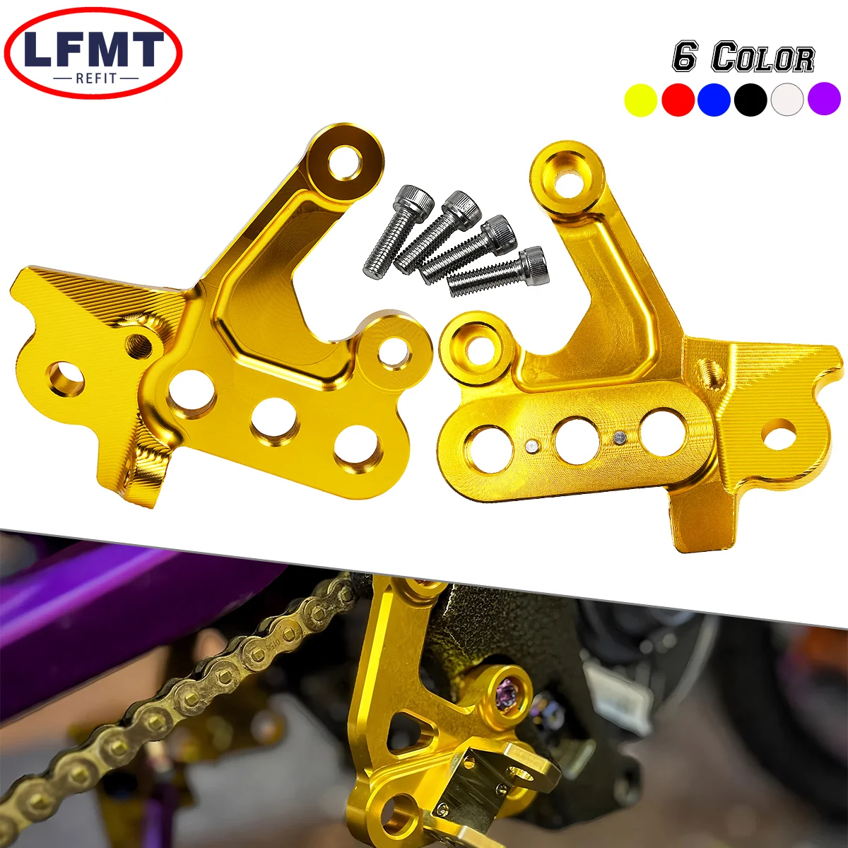 For Sur Ron Electric Motorcycle CNC Aluminum Foot Pegs Rests Pedals Footpeg Bracket For Surron Sur-Ron Light Bee X & Light Bee S