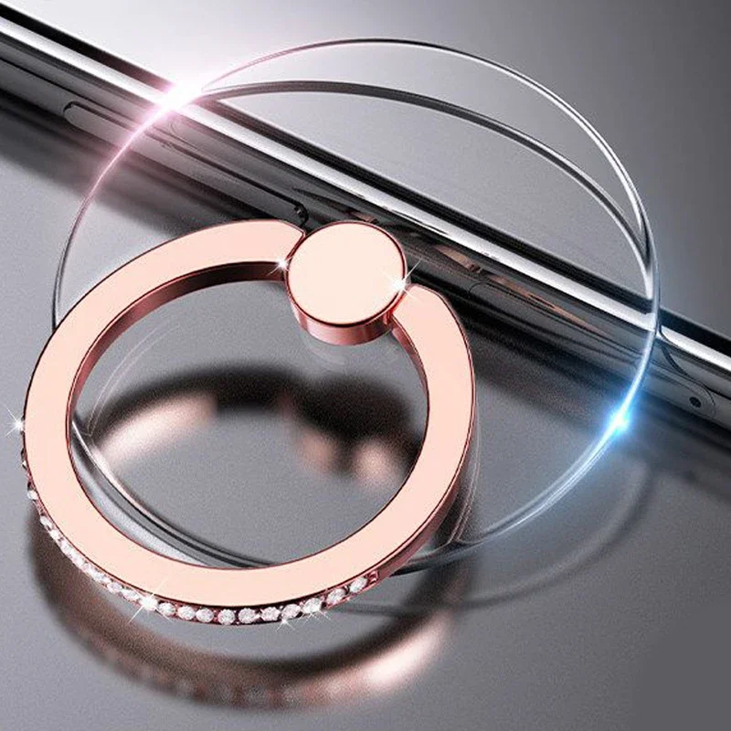Transparenter Luxus-Schmetterlings-Fingerring-Handyhalter für iPhone 15, Smartphone-Aufkleber, Ständer, Zubehör, faltbare Unterstützung