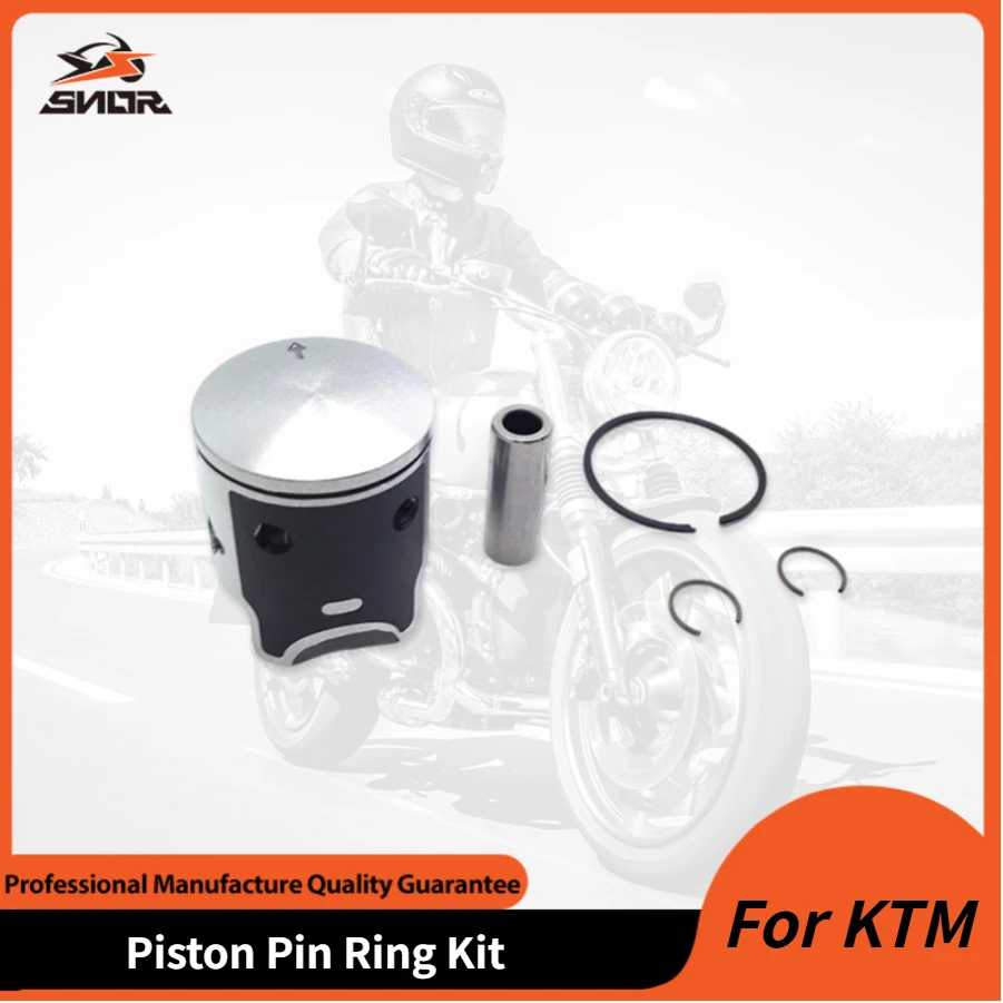 snorオートバイエンジンピストンピンリングキット50ccエンジンシリンダーパーツktm-sx50-2002-2008-2ストロークミニジュニアシニア用