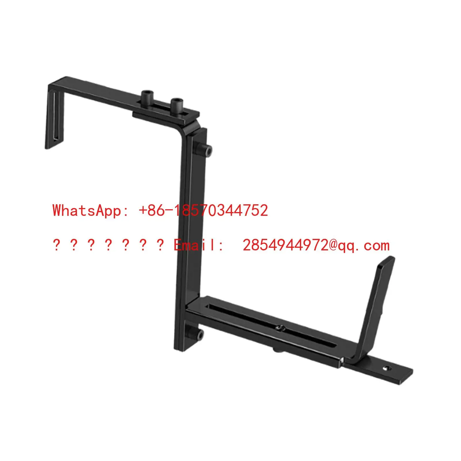 L  Adjustable Flower Pot Bracket Hang Window Box Holder Support Flower Pot Rack Holder for Pergola Patio Fence Balcony Garden