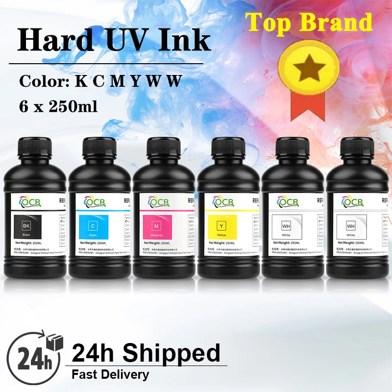 Imagem -04 - Tinta uv Led para Epson Impressora Modificada 250ml x Dx4 Dx5 Dx6 Dx7 Dx10 Tx800 Xp600 I3200 Xp600 1390 L800 L1800 L805