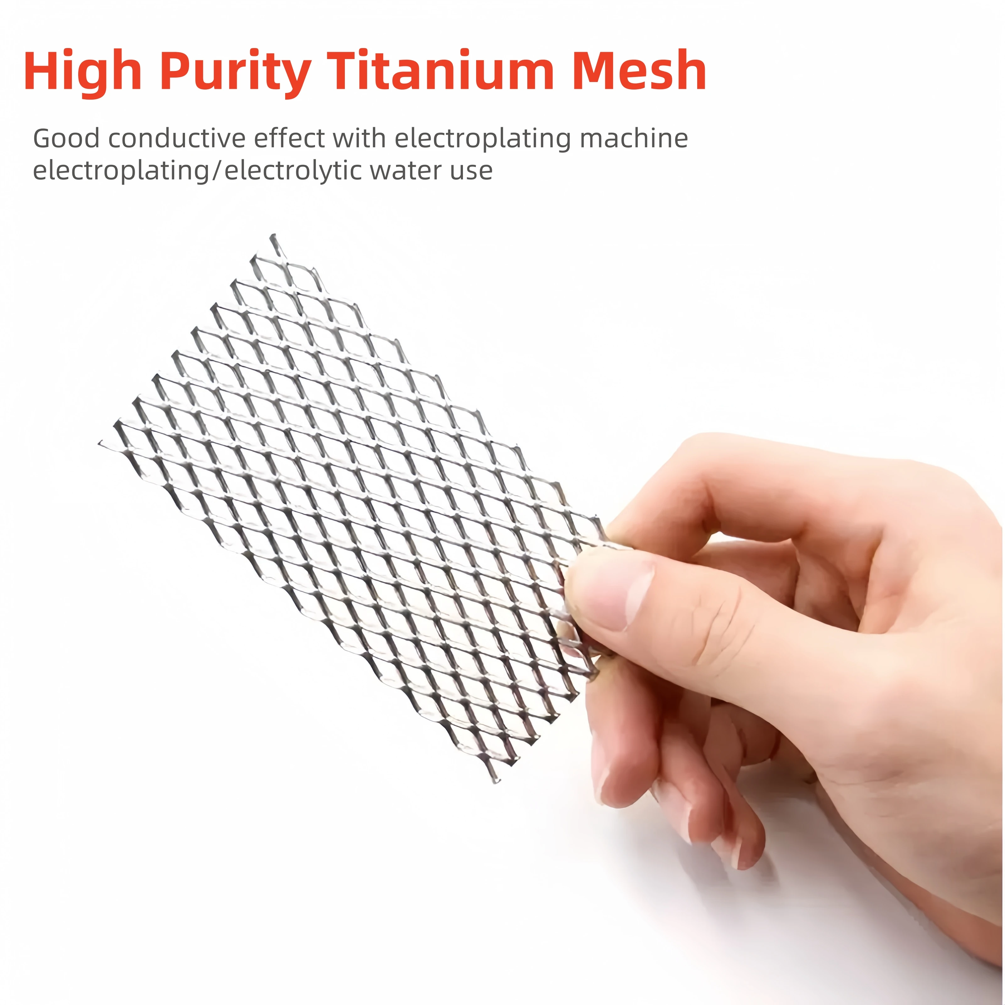 7gtool 5 x 20cm Good Quality Mesh Platinized Titanium with Handle Anode Rhodium Jewelry Plating Plater Tools