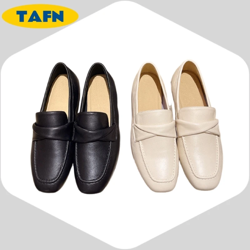 

Красивые универсальные модные женские лоферы из воловьей кожи, простые и удобные, с мягкой мягкой стелькой AE2818