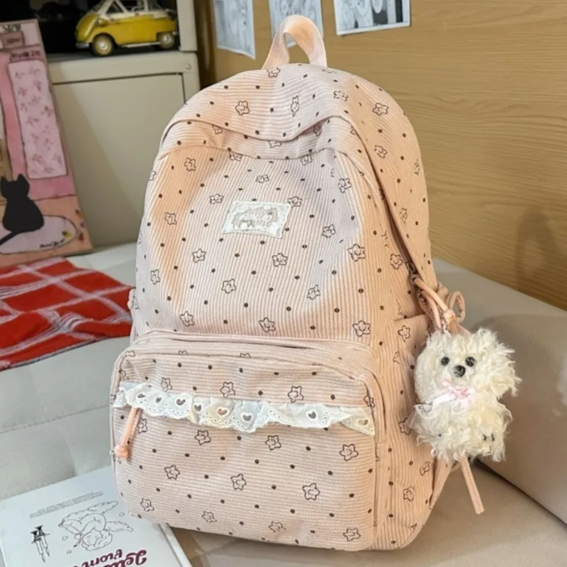 School Backpack for Teens Girls  Laptop Bag Fits 15.6 Inch College Travel Durable Leisure Fashion Student Backpack kawaii