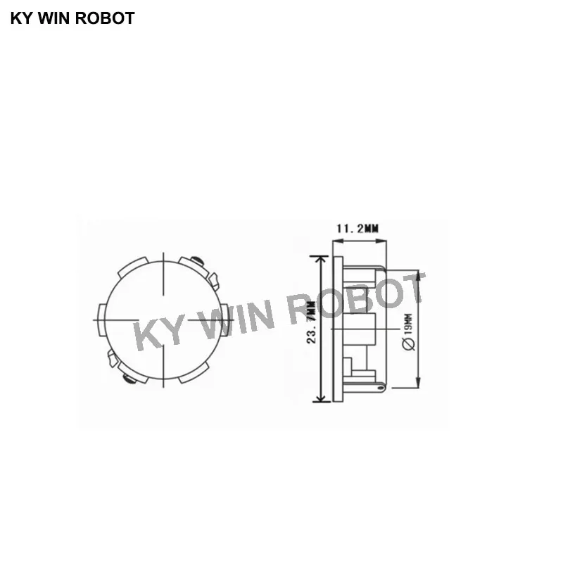 2PCS/Lot High Quality Speaker Horn 3W 4R Diameter 2.3CM 23MM Mini Amplifier Rubber Gasket Loudspeaker Trumpet thickness 11.2MM