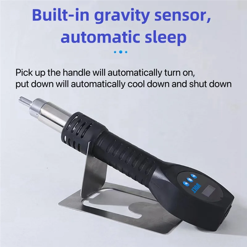 

Classy-PTS550W Портативный портативный горячий воздух Guntool 550W PID контроль температуры 100-450 ° Регулируемый инструмент для ремонта горячего воздуха, вилка США