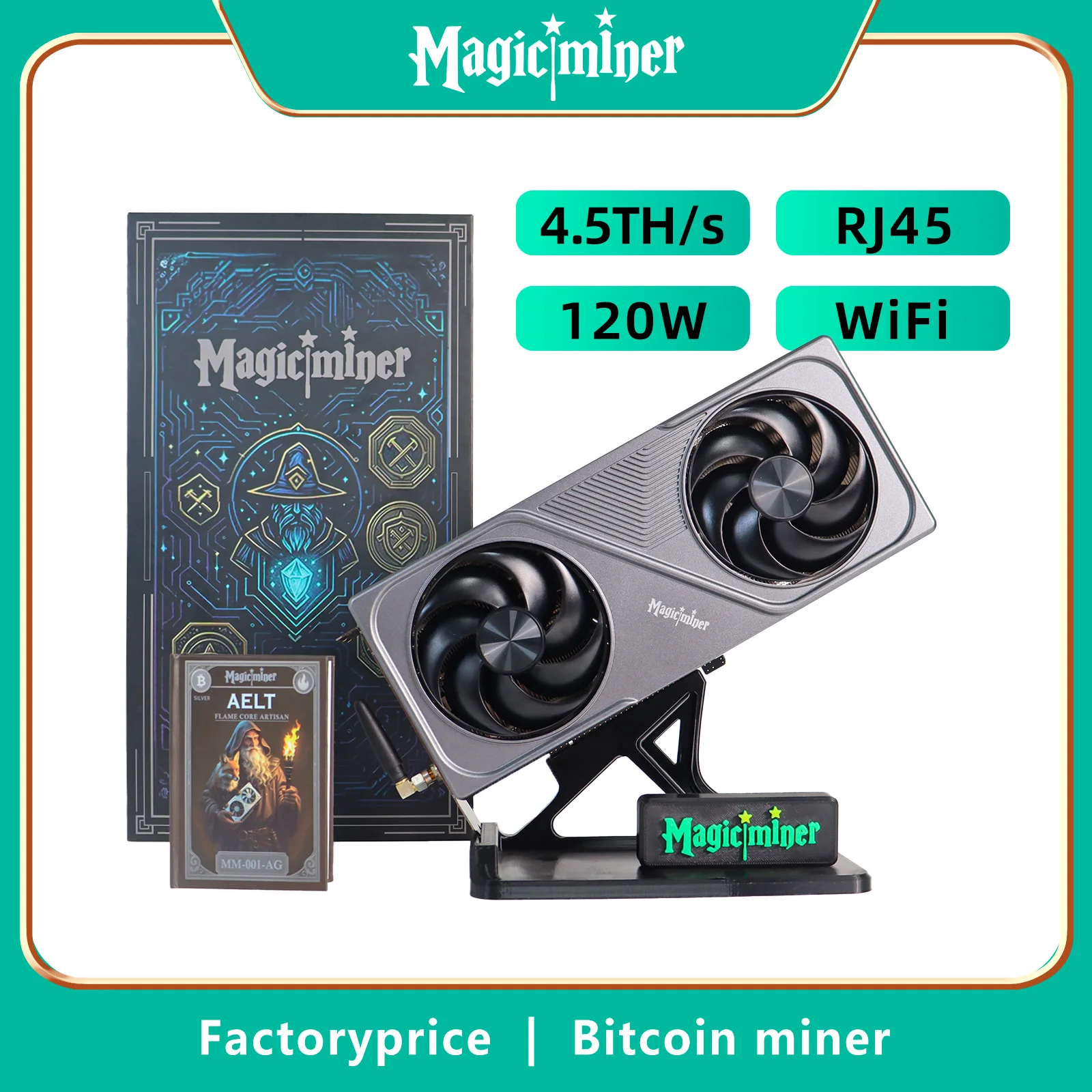 BG01/BG02 4.5~7TH/s Hashrate Bitcoin Miner Personal Solo Mining Rig High Speed Blockchain Lotto Machine for Cryptocurrency Minin