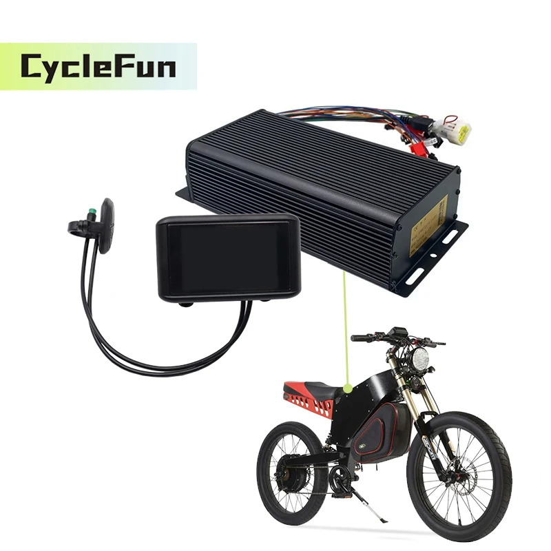 SVMC72100-APT V2 Sabvoton 72V DC 100A Phase 250A 2000W Brushless Controller With UKC1 TFT Display For Electric Scooter E-bike