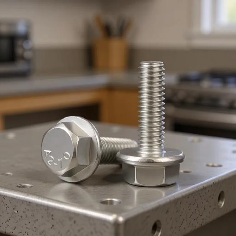 304 Stainless Steel Metric Hex Head with Serrated Flange Cap Bolt GB5787 A2 Hexagon Washer Head Screw Bolts M5 M6 M8 M10 M12