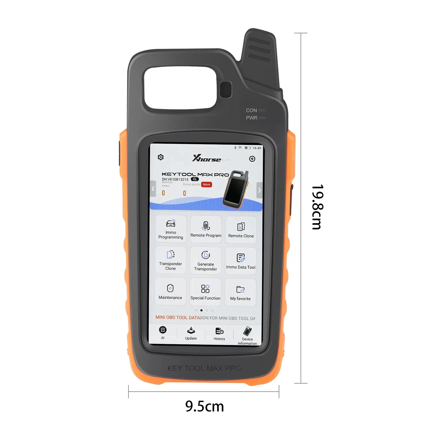 Xhorse VVDI Key Tool Max PRO Key Programmer With Xhorse VVDI MINI OBD Tool Or Super Chips For Function Support Read Voltage