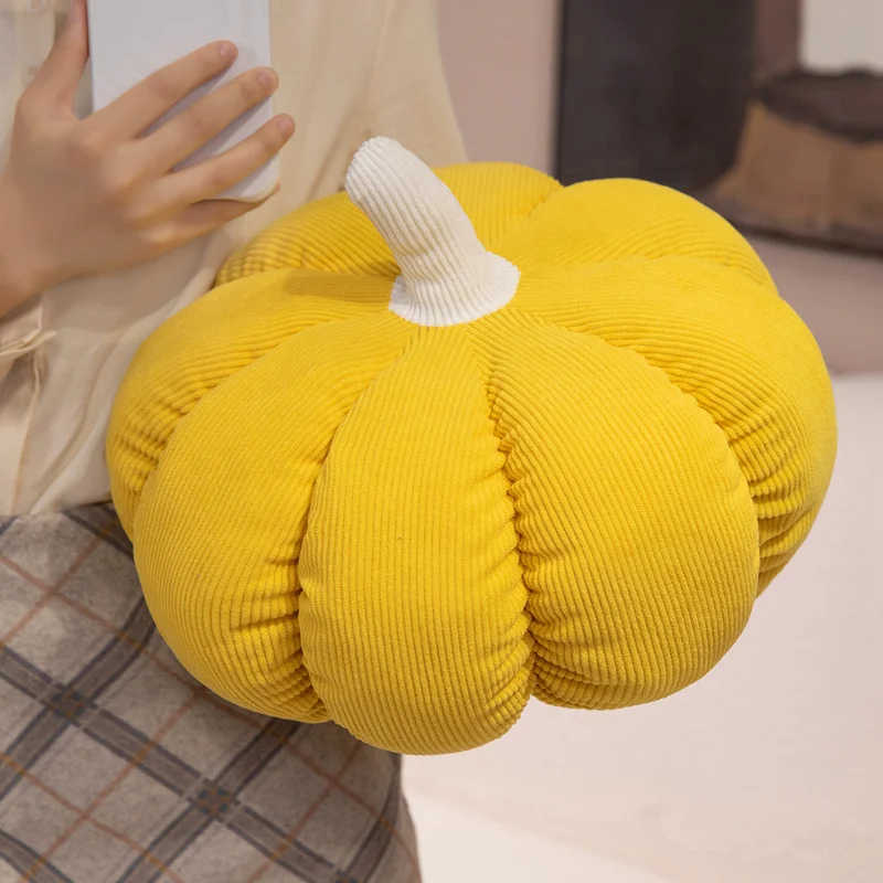New Stuffed Pumpkin Pillow Colorful Cozy Fabrics Pumpkin Plush Toys Kawaii Home Decor Pretty Halloween Friends Gift