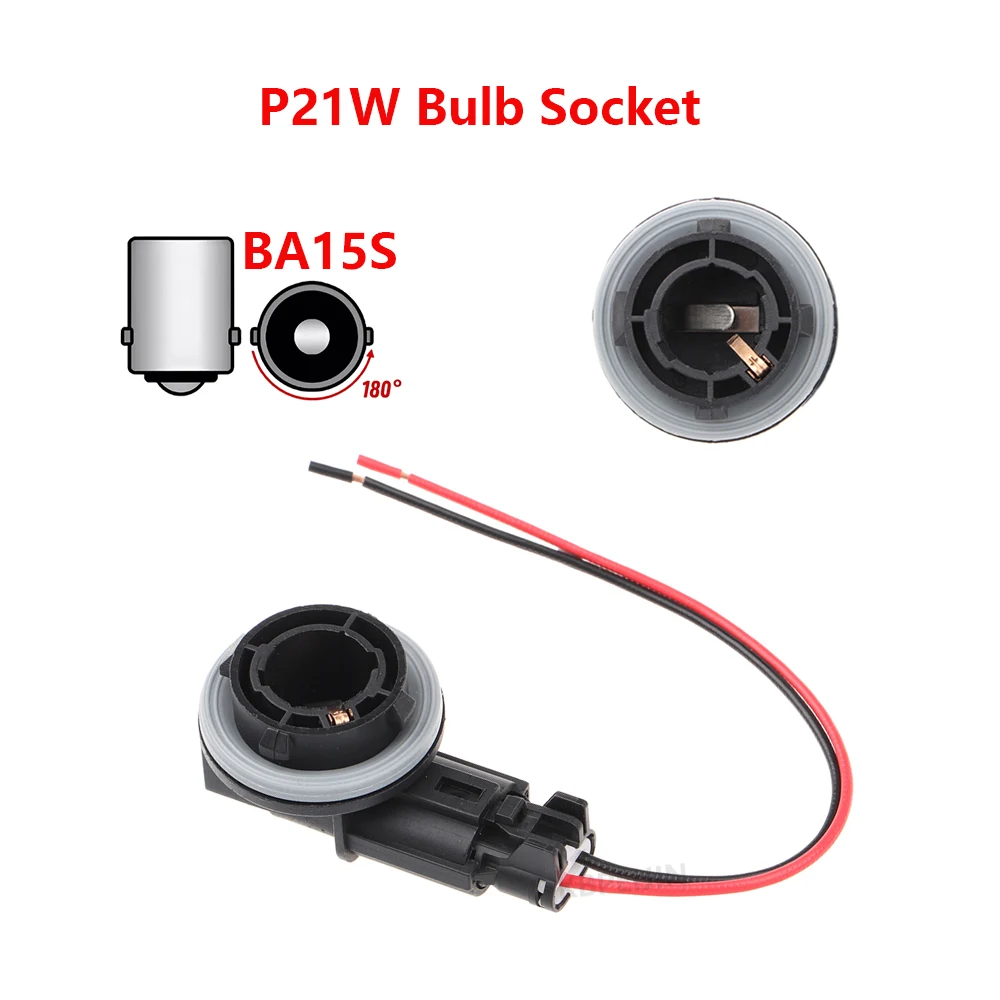 

1 Set Car Light Socket Adapter BA15S P21W Bulb Holder For JAC Harmony Haima S5 Connector Accessories