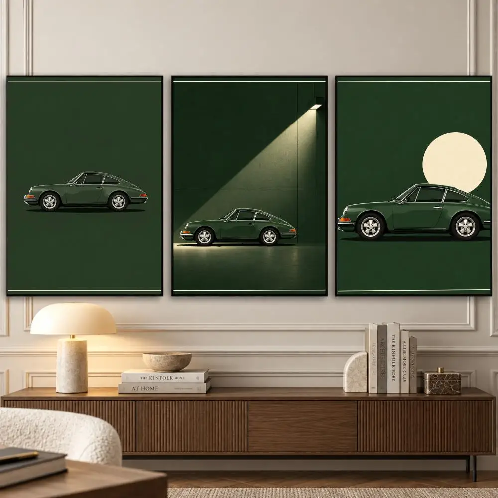 Vintage Coupe Retro Elegant Painting Calligraphy 3 PCS Vintage Fashion Canvas Wall Art Prints for Living Room Decor