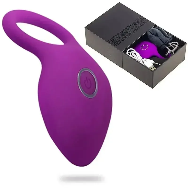 Penis Ring Vibrating Clitoris Stimulator man sex toys For Couple Vibro Delay Lick Vagina Orgasm Lock Fine Sleeve Vibrator