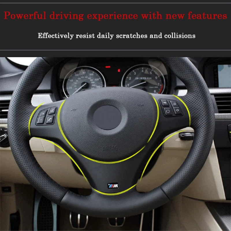 

Car Steering Wheel Panel Cover for BMW 1 3 Series E87 E90 E91 E92 E93 2005-2012 ABS Decoration Trim Moulding Sticker