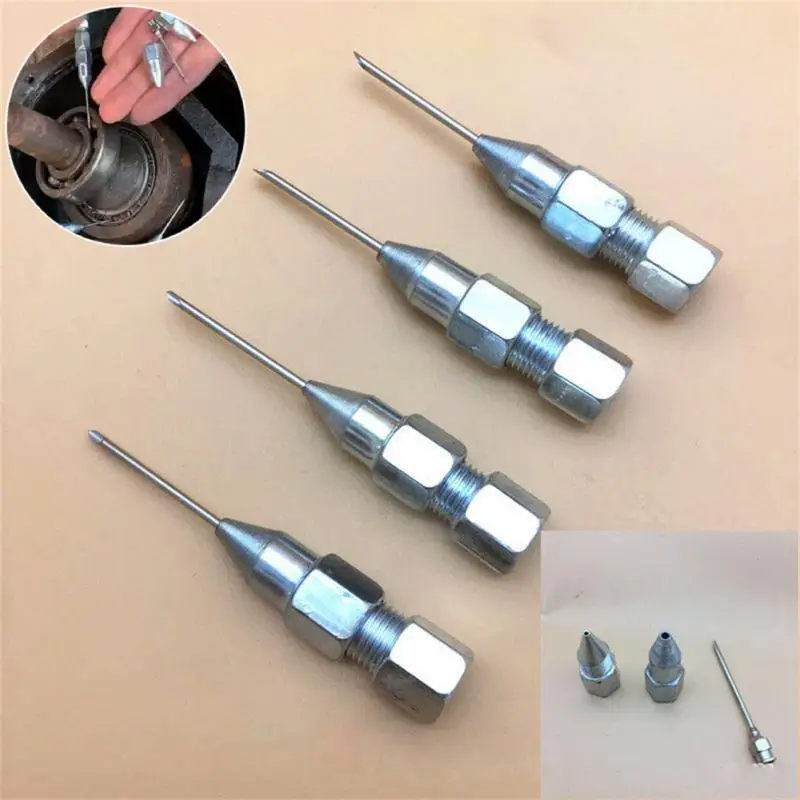 Needle Nose Grease Tool Dispenser Nozzle Adaptor Grease Gun Needle Tip Of Oil Pump Car Syringe Lubricant Tip Repair Accessories