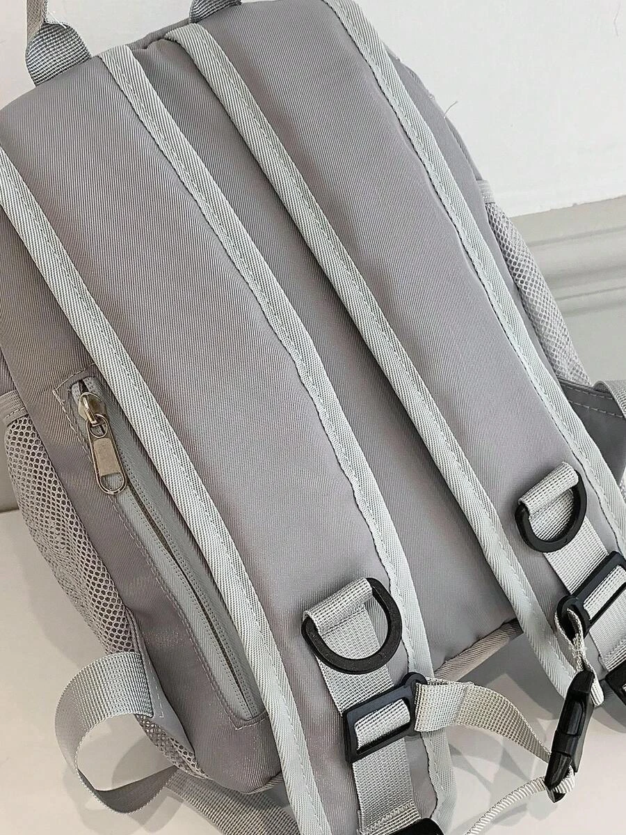 1 Pc Casual Fashion Compact Backpack, Travel Hiking Daypack, Biking Sports Bag, College Student School Bag, Commuter Shopping Tote Gym Fitness Bag For Women, Perfectly Matching With Backpack Accessories, Back To School Essentials, SG25041425130091715