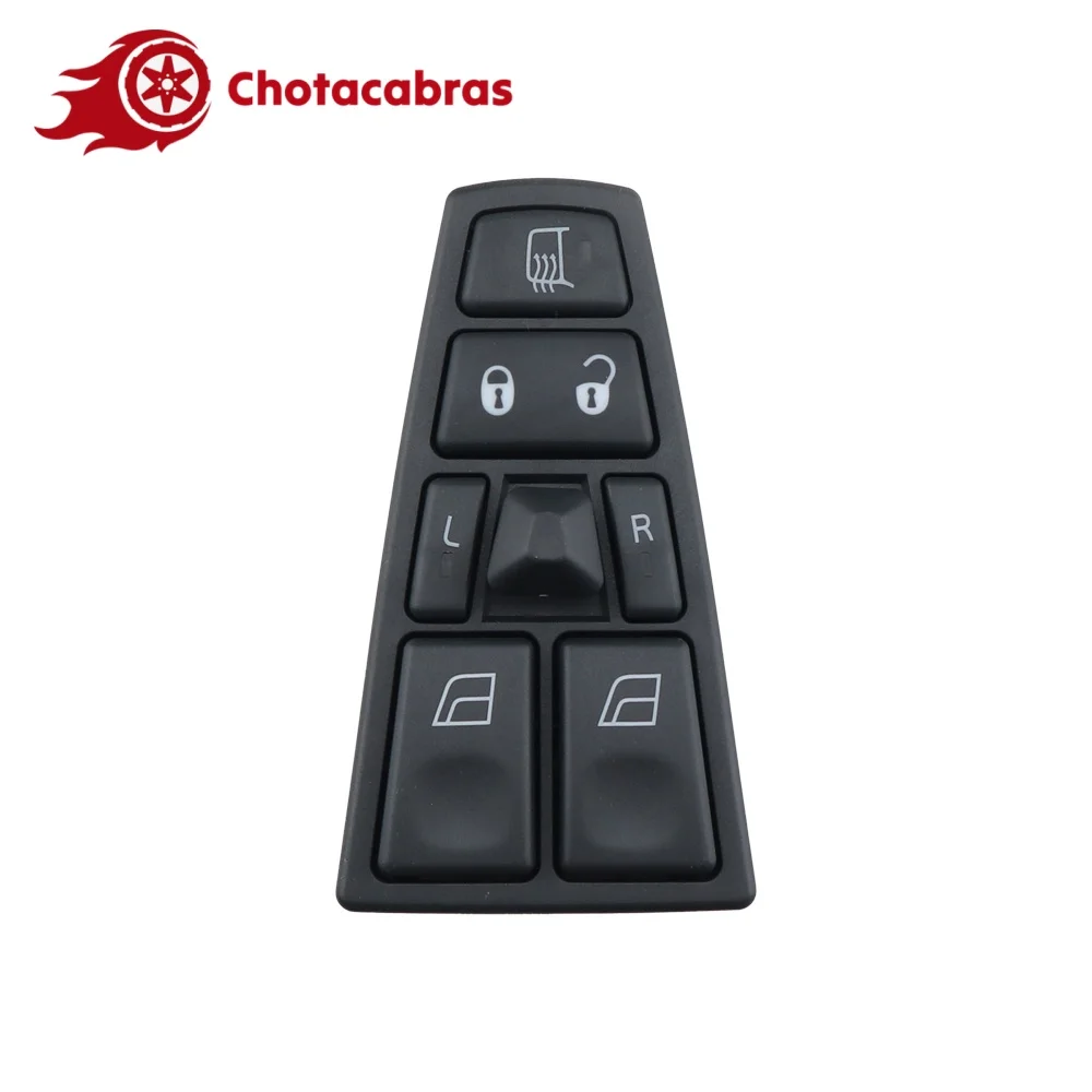 Botón de Control del interruptor de la ventanilla eléctrica del lado del pasajero 20752918 para camión Volvo FH12 FM VNL 20953592 20752919 21543901 20752913