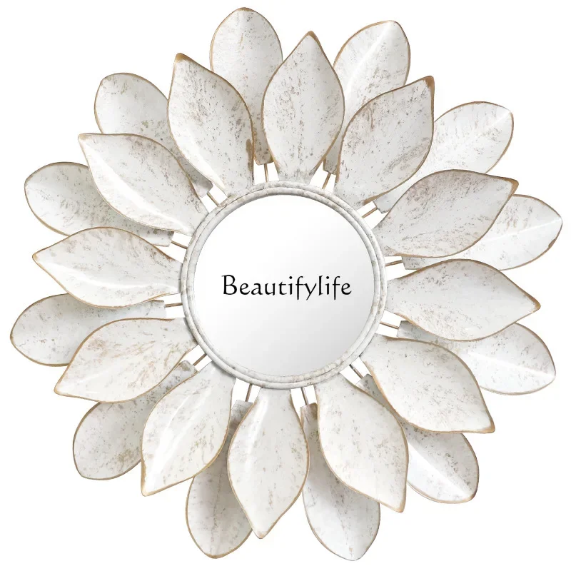 FG43*Mirror sticker Chinese and English white sticker clothing wedding dress store oversized mirror decoration