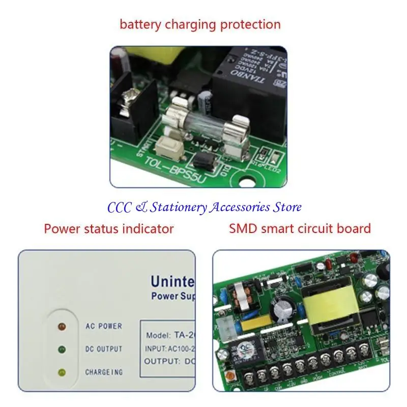 Q1JC Контроль питания для 12V 5A для строительства системы доступа к дверям с камерой камеры