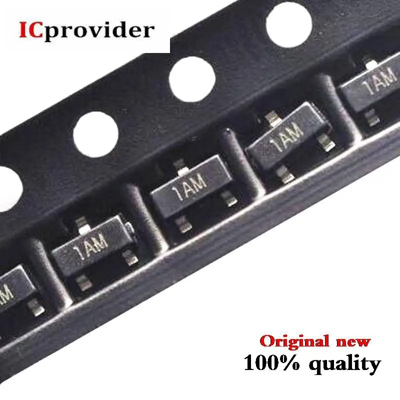 100 pcs/lot MMBT3904LT1G MMBT3904 2N3904 3904 1AM TRANS PNP SOT23 New original
