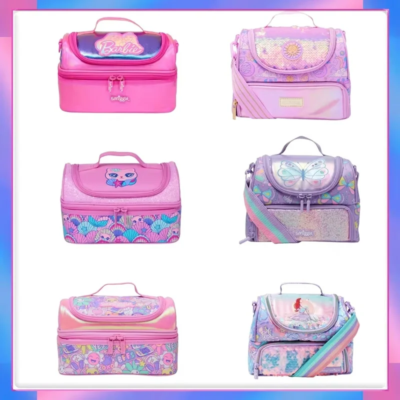 

Genuine Australian Smiggle Meal Bag Child Snack Bag Student Crossbody Hand-held Insulated Crossbody Meal Bag Lunch Bag Gifts