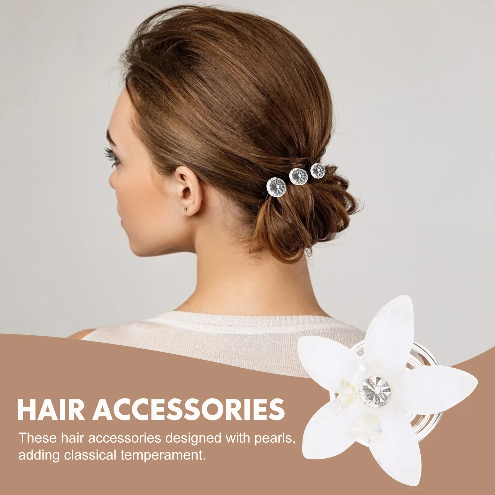 

Pearl Hair Clip Wedding Accessories for Women Bridal Decorative Pin Styling Spiral Bridesmaid Clips