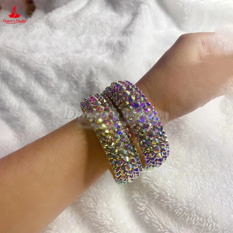 New Belly Dance Bracelet Drill Bracelet Stone Jewelry Hand Cuff Cuff Bellydancing Oriental Dance Accessories Bracelet