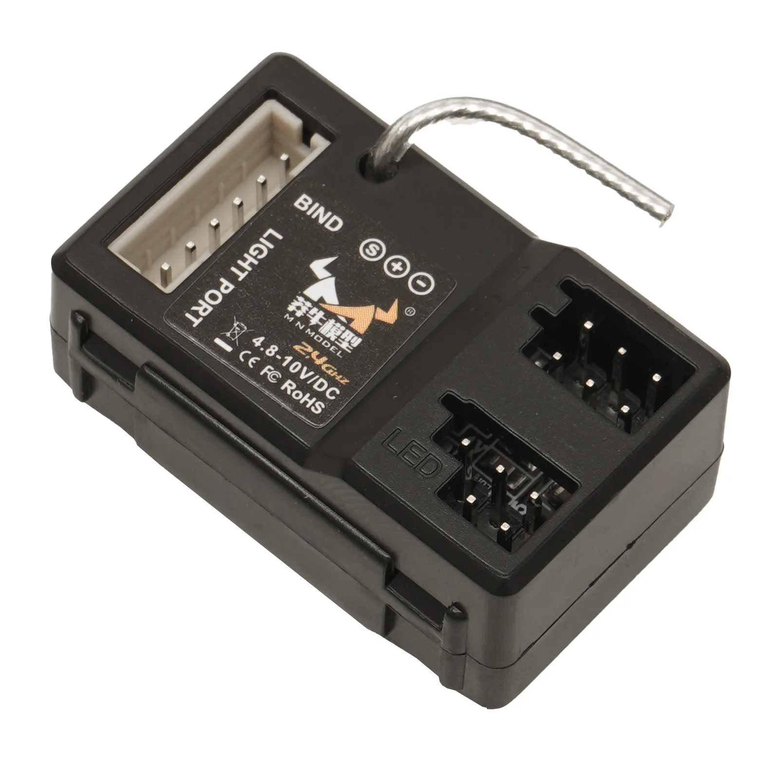 Ricevitore 2CH 2.4G con gruppo luci di collegamento per trasmettitore MN a 2 canali 1/12 MN modello MN82 MN78 MN99S MN128 MN168 RC Crawler Car