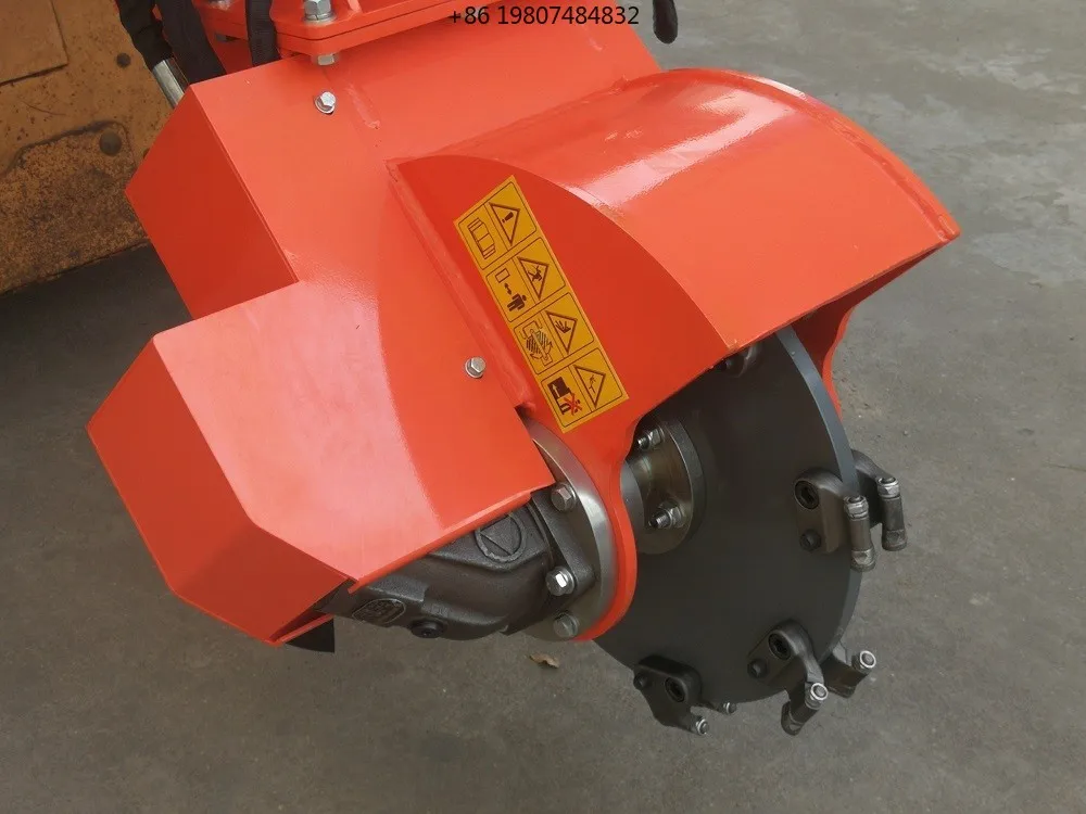 Horizontal Wood Grinder Skid Steer Stump Grinder, Arborist Tree Stump Removal Excavator Machine, Aliexpress Hot Sale