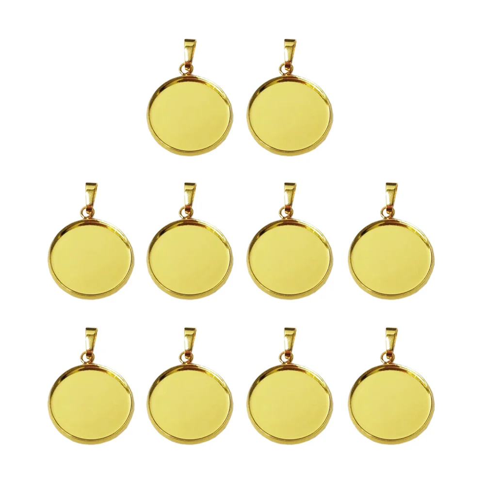 

20 шт., подносы для подвесок «сделай сам», подставки для ювелирных изделий для ожерелья, браслета, сережек, принадлежности для рукоделия ручной работы, круглый держатель 25 мм