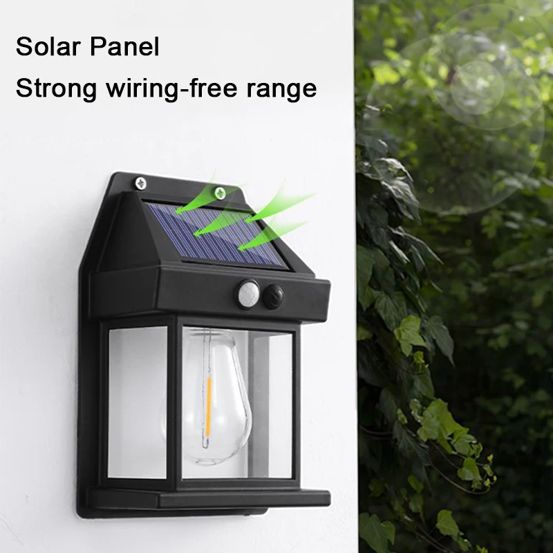 Solar Outdoor Light Garden Uman Bbody Induction Wall Lamp Home Villa Balcony Wall Light Terrace Decorative IP65 Waterproof Lamps