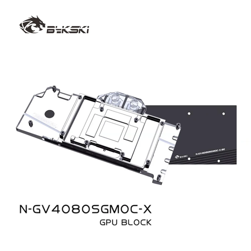 Bykski GPU Block for Gigabyte GeForce RTX 4080 SUPER Gaming OC 16G Video Card Prevent Corrosion/Dense Waterways N-GV4080SGMOC-X