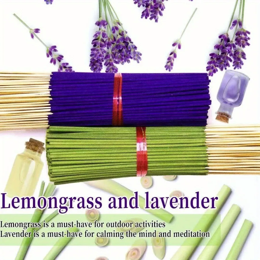 Hilo de fragancia de lavanda y hierba de limón de edición limitada de verano, relajación mixta fresca y tranquila especialmente para uso en exteriores