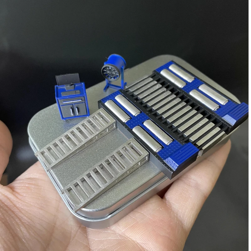 1/64 Custom Modification Set of Miniature Scene Accessory Adjustable Length For Horsepower Machines Garage Repair Shop Tools