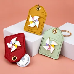 Airtag Holder for Apple Air Tag Flower Keychain AirTags Case with Key Ring Protective Keychain Cover Finder for Pets Backpacks