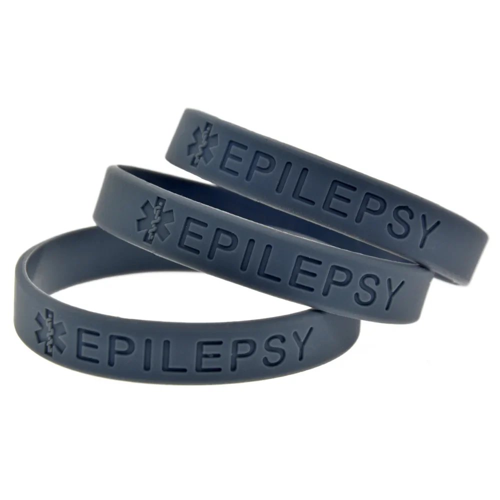 1 Stück/4 Stück Epilepsie-Silikonarmband für Damen und Herren, Erwachsenen-Gummiarmband, inspirierendes Armband – Detail 5