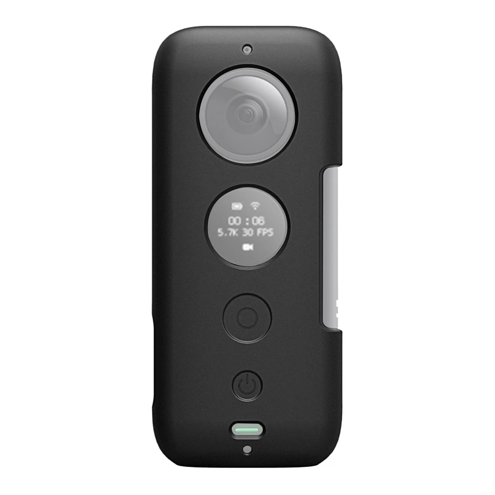 PULUZ Silicone Protective Case with Lens Cover Insta360 Accessories for Insta360 ONE X
