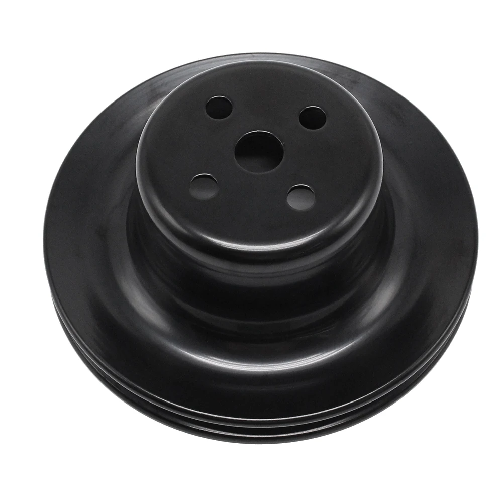 Car Water Pump Pulley Single 1 Groove Black Steel For Ford Mustang 260 289 302 351W 1965-1969 V88970BK view 3