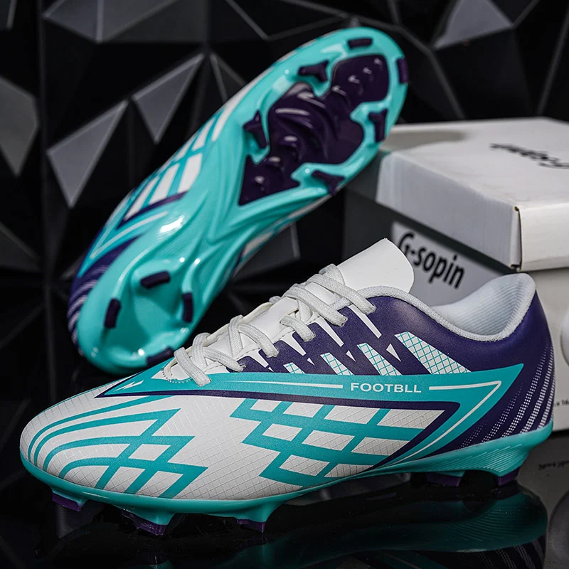 

High Quality Soccer Shoes Child Sneakers Lightweight AG Football Shoes Boys Outdoor Match Training Shoes Kids chuteiras de campo