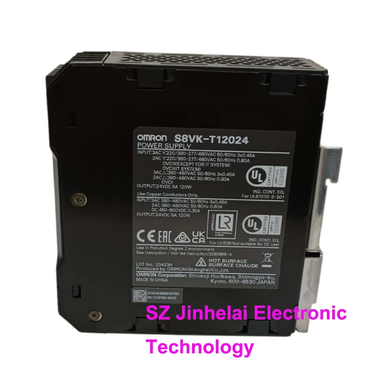 

Omron S8VK-C12024 G12024 T12024 New and Original Power sufficient Durable 120W 24VDC 5.0A Guide Rail Power Supply