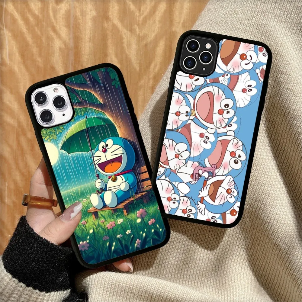 Japanese Cartoon D-Doraemon Phone Case Silicone PC+TPU For For IPhone 11 12 13 14 15 16 Plus Pro Max Cover