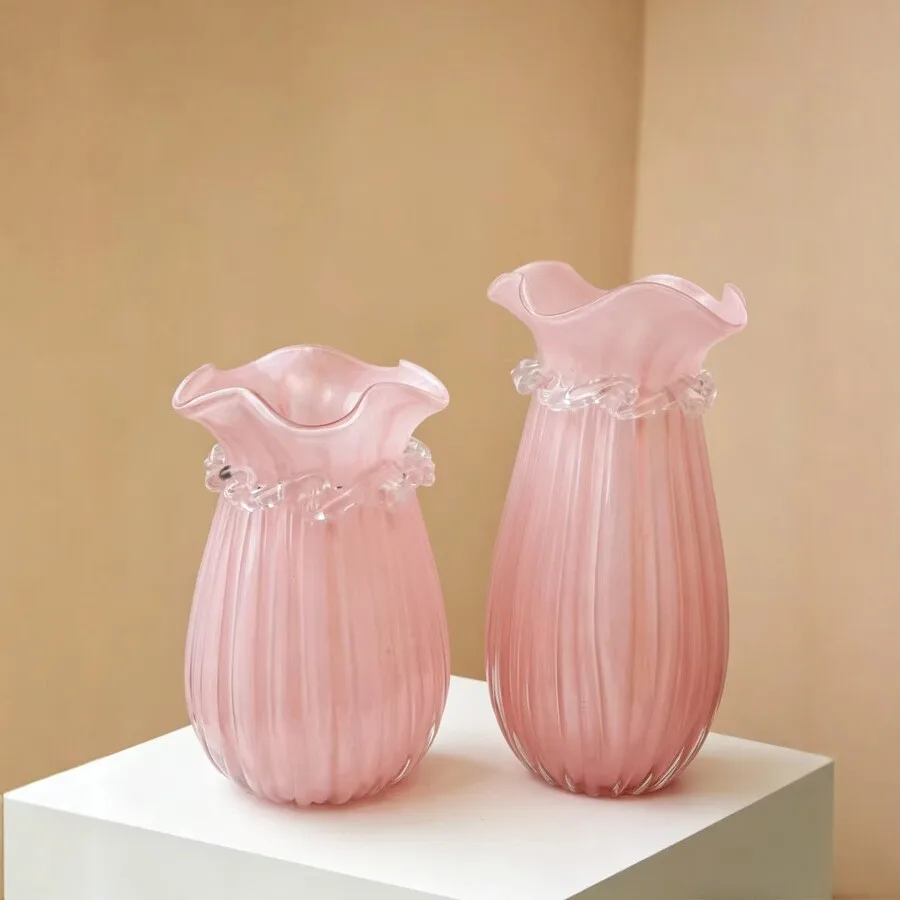 

HP Glass vase - instagrammable living room decor, handmade murano glass flower vase