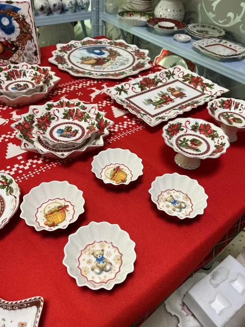 German BV Christmas plate ceramic stock