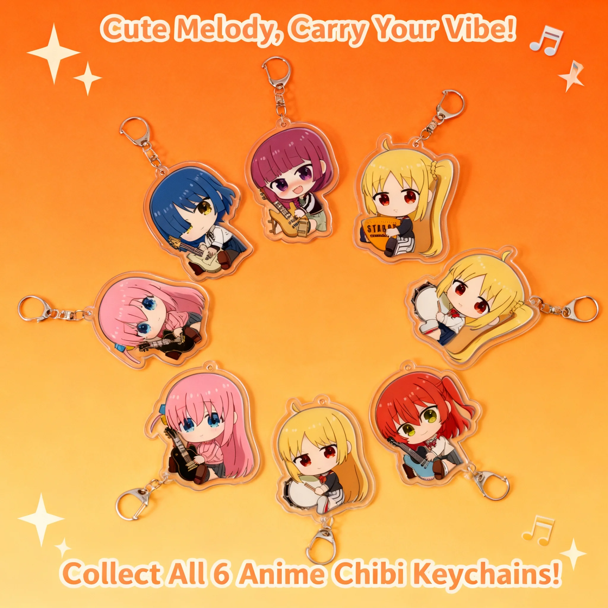 

Акриловый брелок-подвеска Bocchi the Rock с Гото Хитори и Ямадой Рё, аниме-фигурка, мерч, готов к отправке, оптовая продажа, дропшиппинг