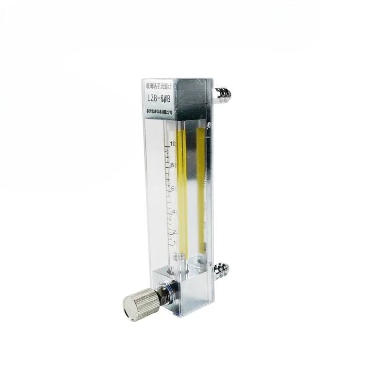 Medidor de Flujo de Rotor de Vidrio LZB-3WB ml/min, Microflujo de Aire, Nitrógeno, Oxígeno, Medidor de Flujo de Gas 4WB