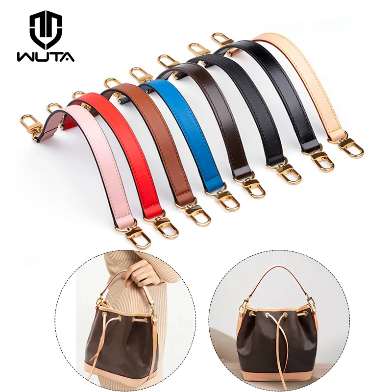 WUTA 100% Genuine Leather Bags Strap Handle Strap for LV Noe Bucket Bag Short Shoulder Replacemen Straps 37-59CM Bag Accessories