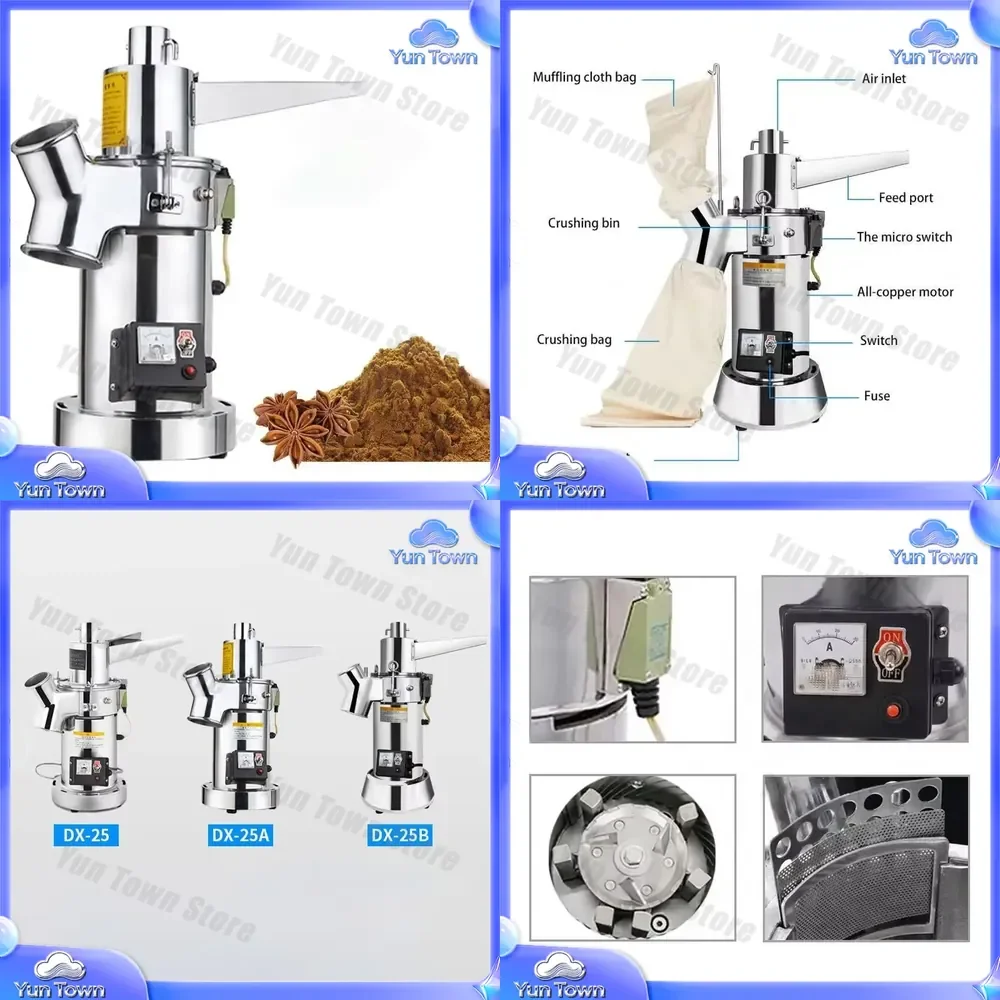 Automatic Date Seed Pulverizing Grinder Industrial Core Pulverizer Small Crusher for Food Processing Machinery for Sale